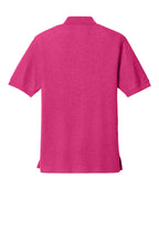 Rear View of Tropical Pink Port Authority Silk Touch Polo K500