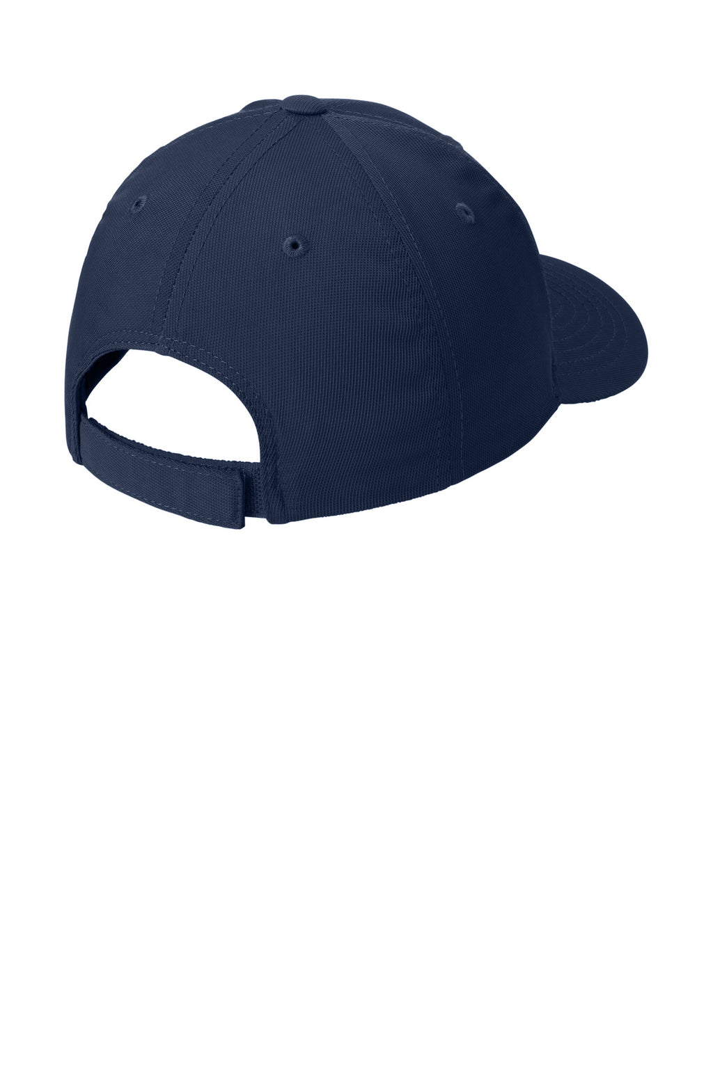 Rear View of True Navy Sport-Tek Dry Zone Nylon Cap. STC10