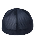 Rear View of True Navy Unipanel™ Trucker Cap - 5511UP
