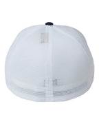 Rear View of True Navy/ White Unipanel™ Trucker Cap - 5511UP