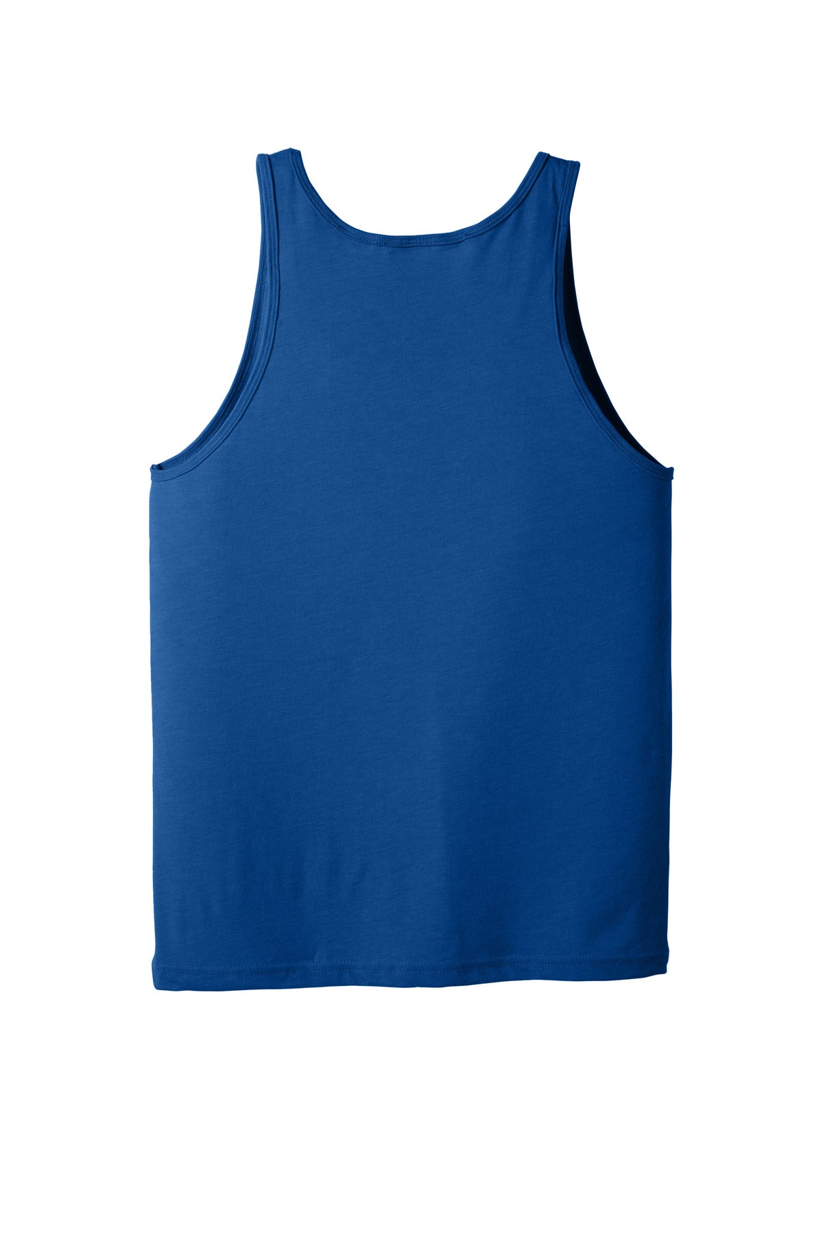 Rear View of TrueRoyal BELLA+CANVAS Unisex Jersey Tank. BC3480