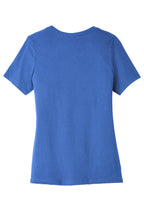 Rear View of TrueRoyal BELLA+CANVAS Women's Relaxed Jersey Short Sleeve Tee. BC6400