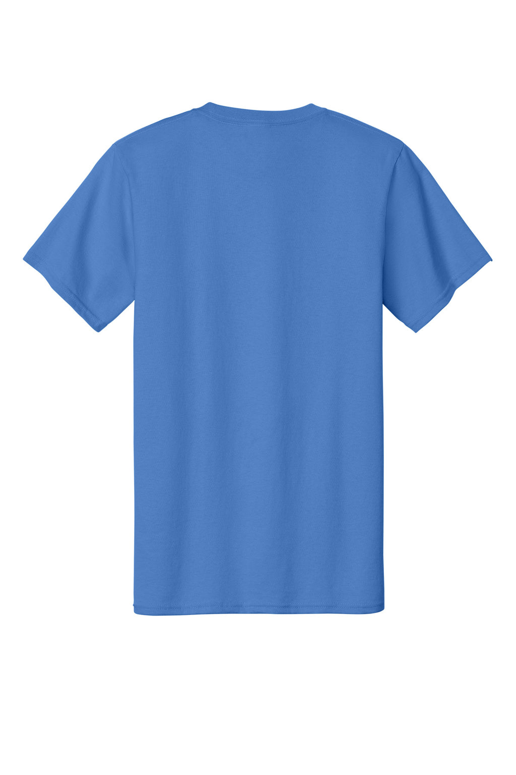 Rear View of Ultramarine Port & Co Essential Tee. PC61