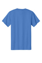 Rear View of Ultramarine Port & Co Essential Tee. PC61