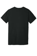 Rear View of Vintage Black BELLA+CANVAS Unisex Jersey Short Sleeve Tee. BC3001