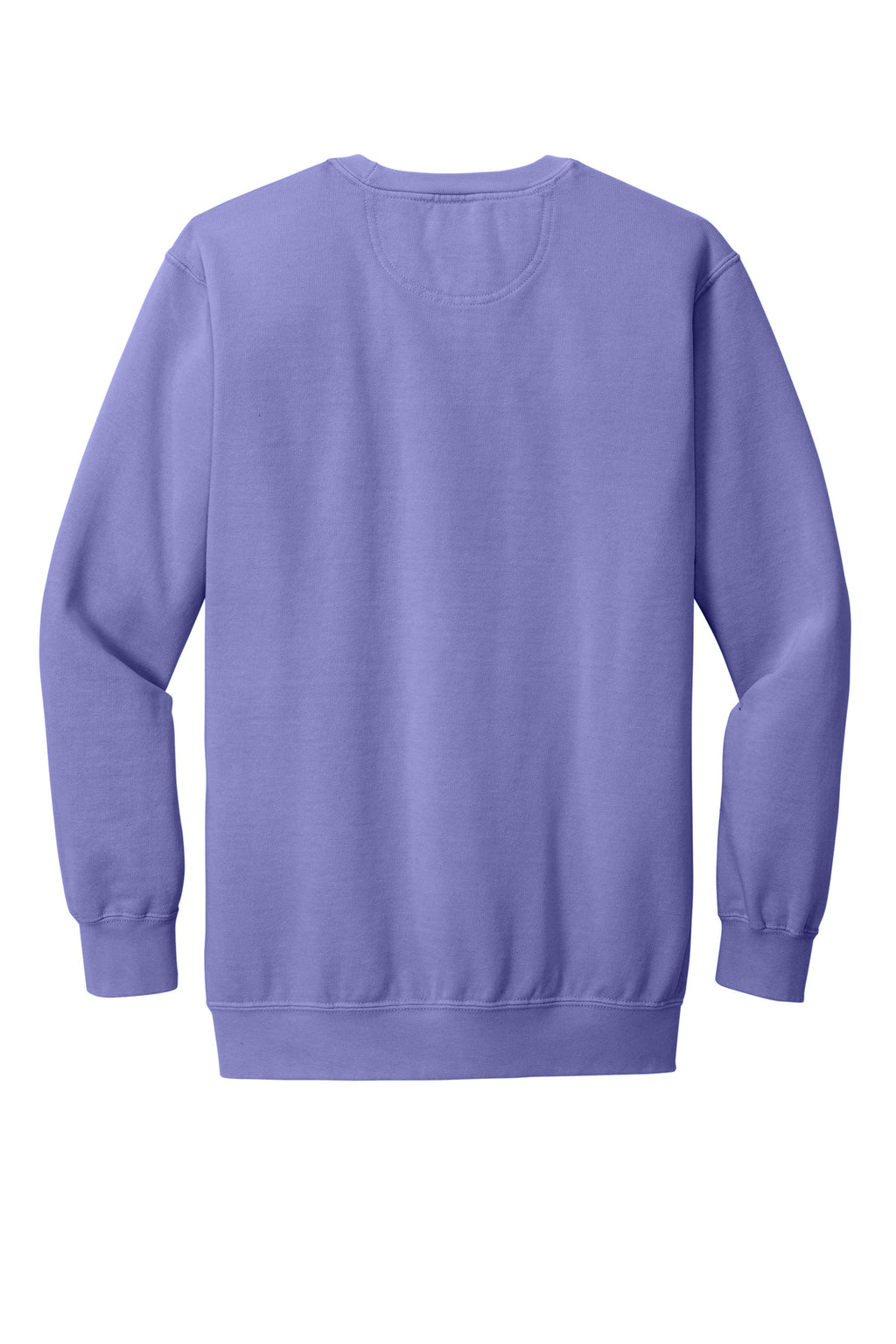 Rear View of Violet COMFORT COLORS Ring Spun Crewneck Sweatshirt. 1566