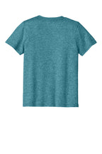Rear View of VivdTealHr Port & Co Youth Easy Cotton Tee PC43Y