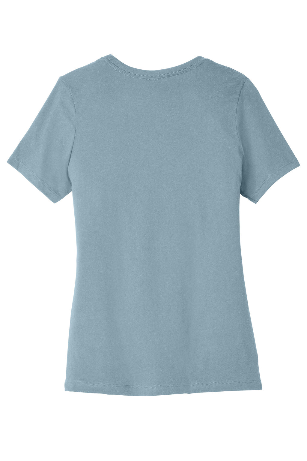 Rear View of VtgDenim BELLA+CANVAS Women's Relaxed Jersey Short Sleeve Tee. BC6400