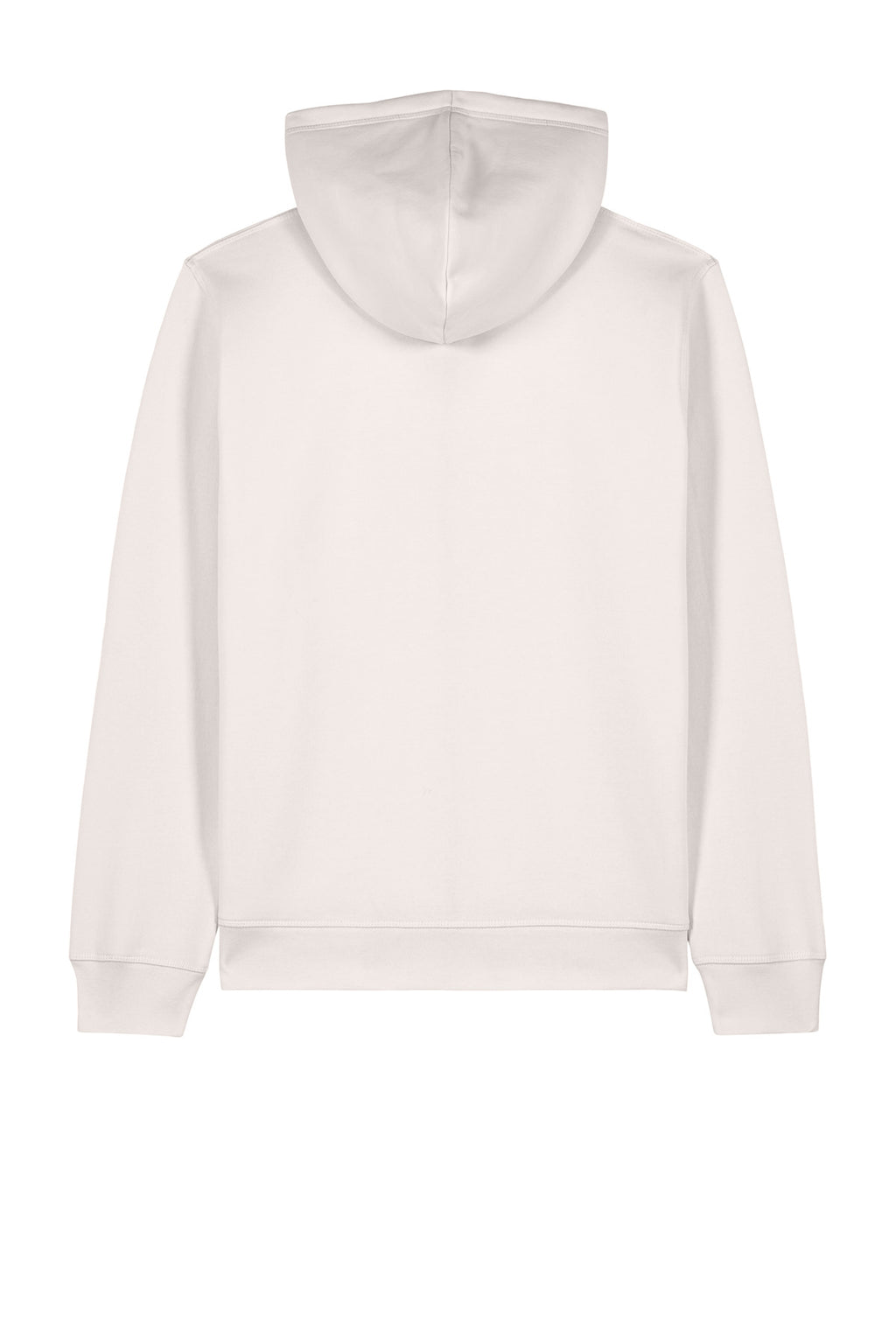 Rear View of VtgWhite Stanley/Stella Unisex Mixer Full-Zip Hooded Sweatshirt SXU011