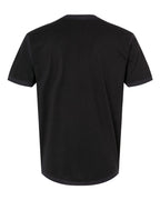 Rear View of Washed Black Soft Wash T-Shirt - 3600SW