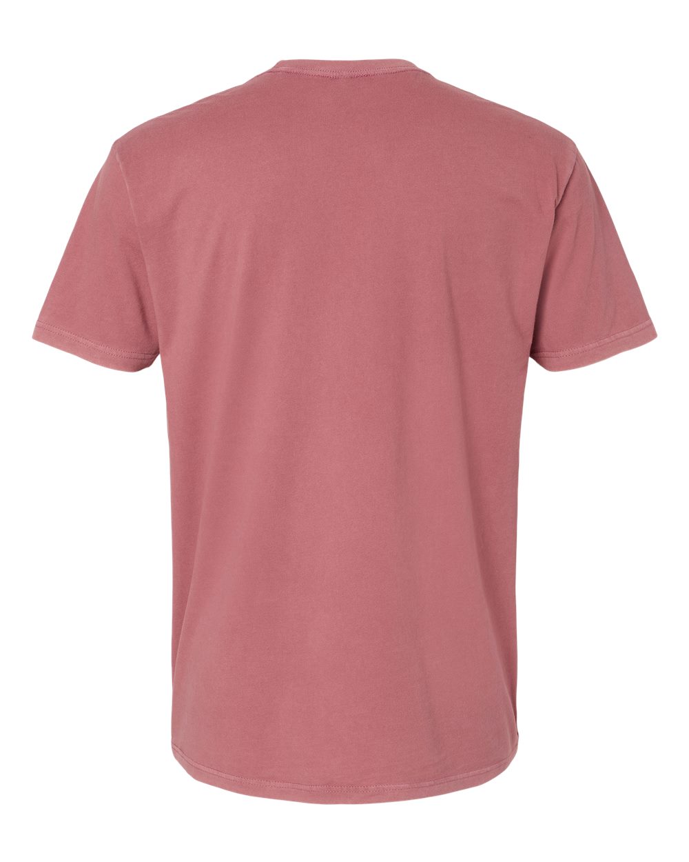 Rear View of Washed Mauve Soft Wash T-Shirt - 3600SW