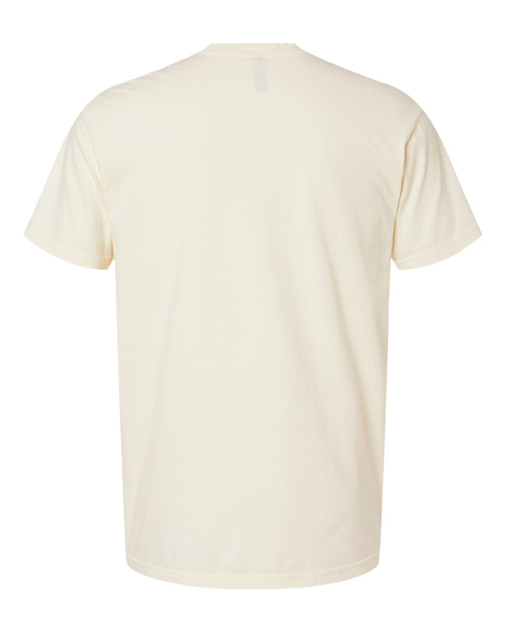 Rear View of Washed Natural Soft Wash T-Shirt - 3600SW