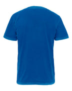 Rear View of Washed Royal Soft Wash T-Shirt - 3600SW