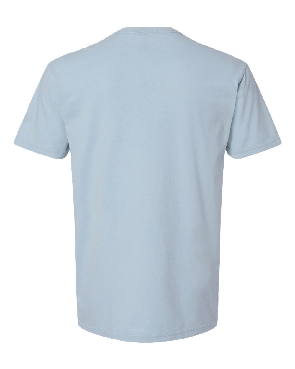 Rear View of Washed Stonewash Denim Soft Wash T-Shirt - 3600SW