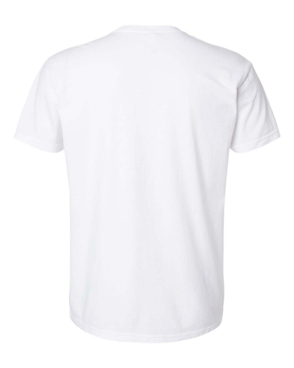 Rear View of Washed White Soft Wash T-Shirt - 3600SW