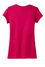 Rear View of Watermelon District Women's Fitted Very Important Tee . DT6001