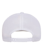 Rear View of White 110® Recycled Mesh Cap - 110R