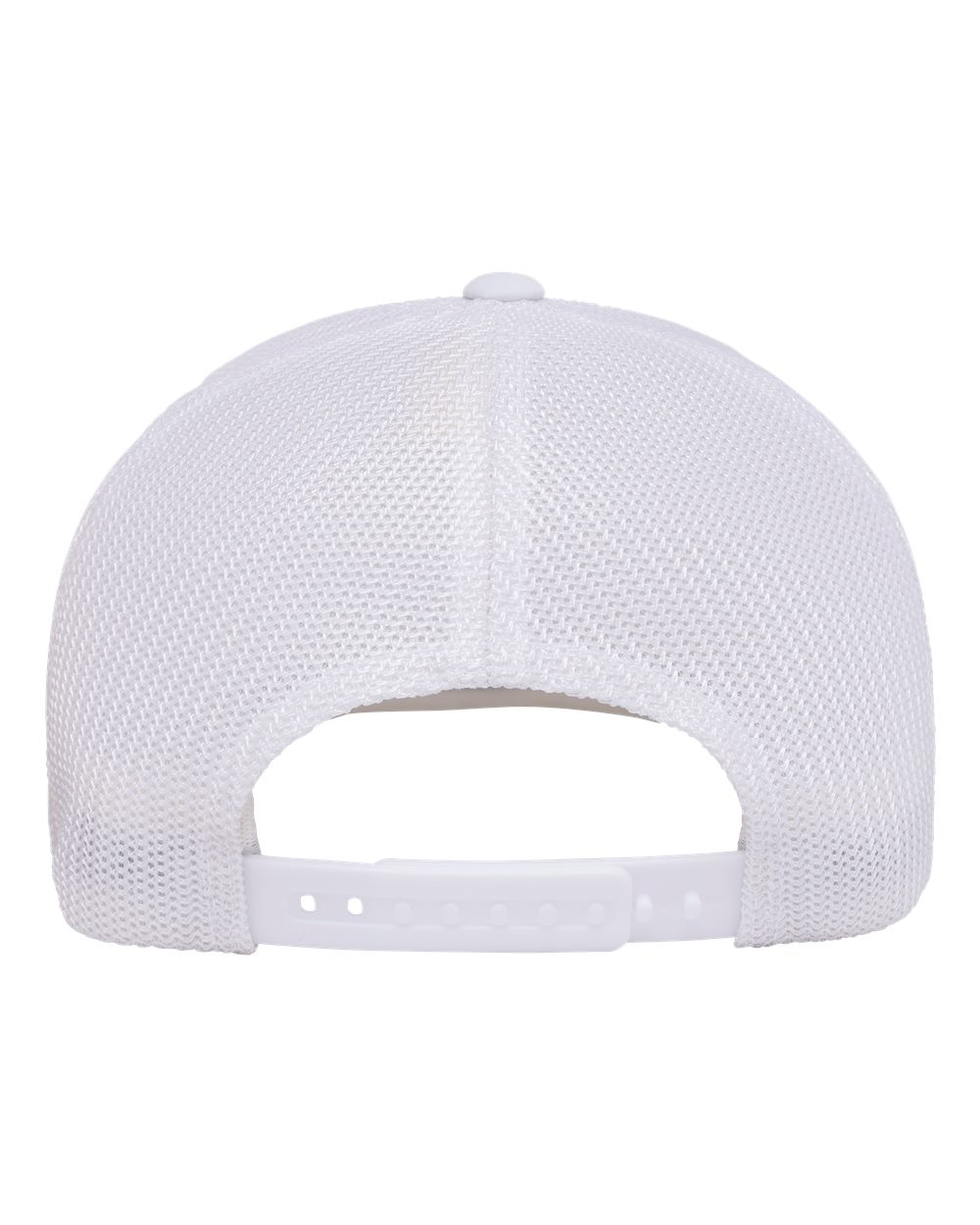 Rear View of White 110® Recycled Mesh Cap - 110R