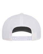 Rear View of White 110® Snapback Cap - 110F
