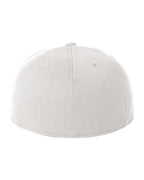 Rear View of White 210® Flat Bill Cap - 6210FF