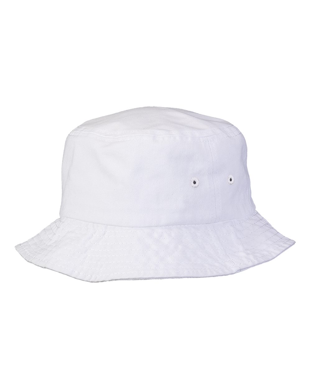 Rear View of White Bucket Hat - 2050