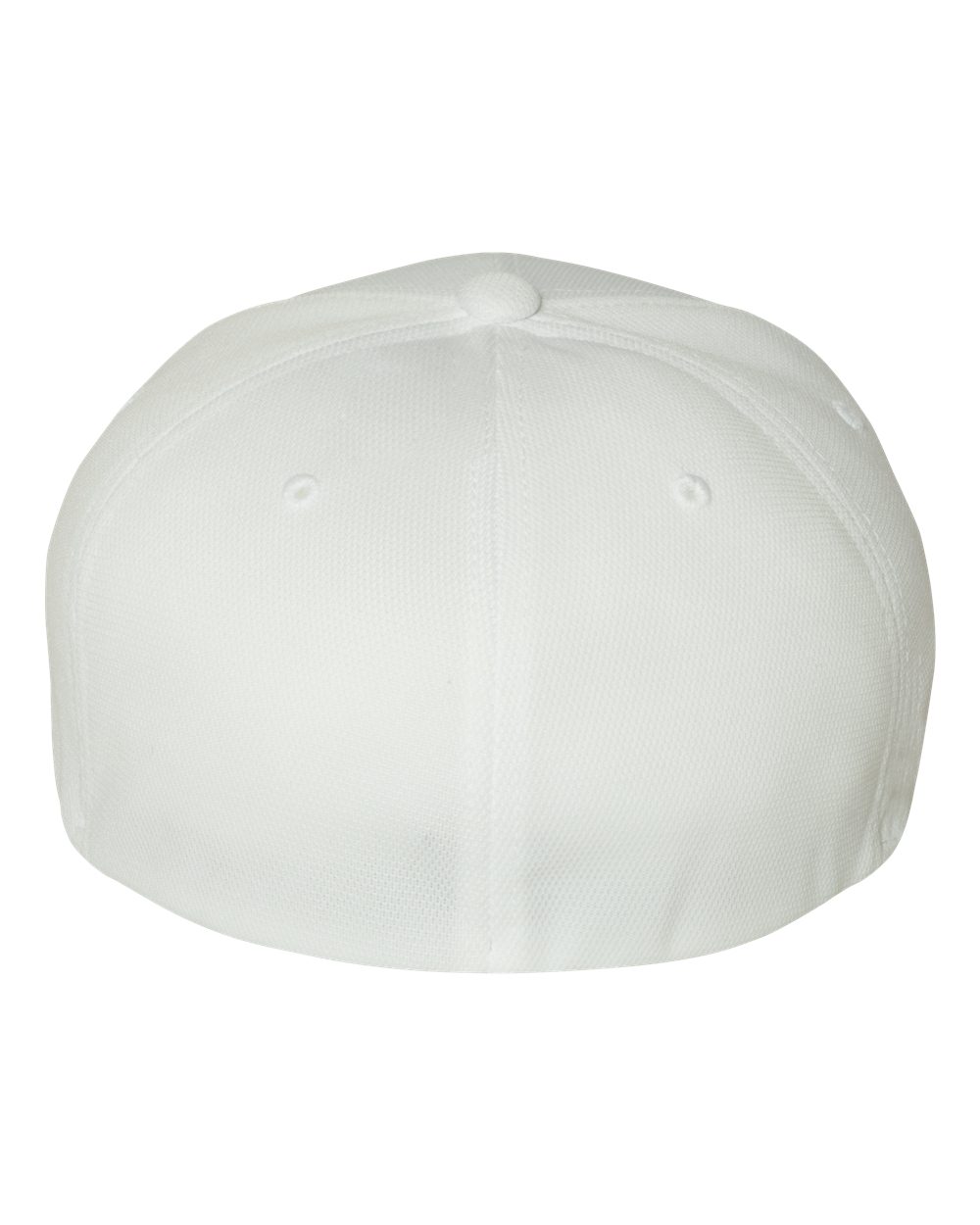 Rear View of White Cool & Dry Sport Cap - 6597