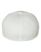 Rear View of White Cool & Dry Sport Cap - 6597