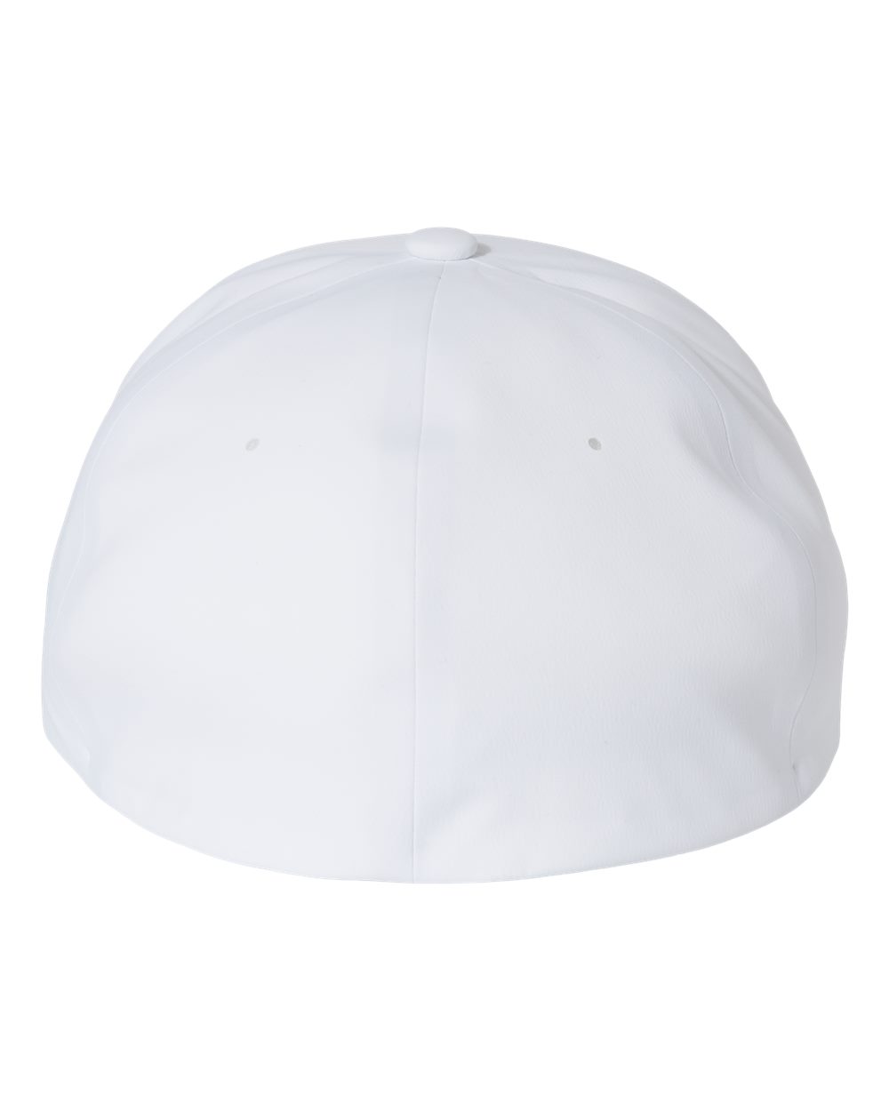Rear View of White Delta® Seamless Cap - 180