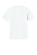 Rear View of White District Perfect Tri Tee. DM130