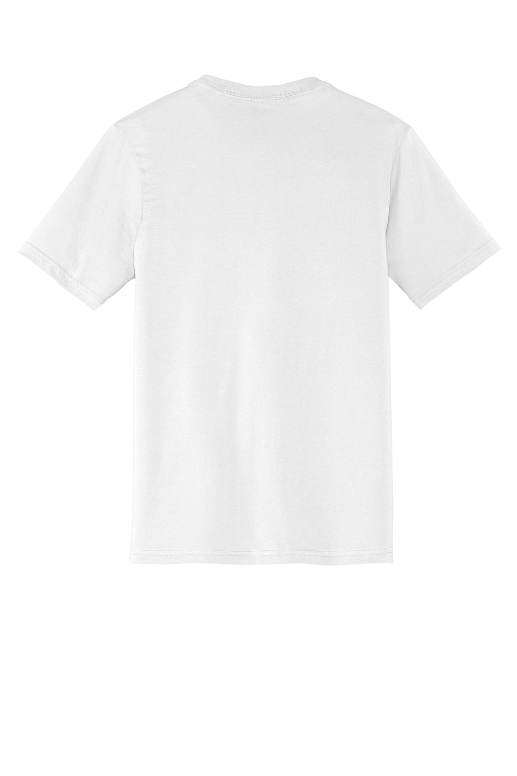 Rear View of White District Very Important Tee V-Neck. DT6500