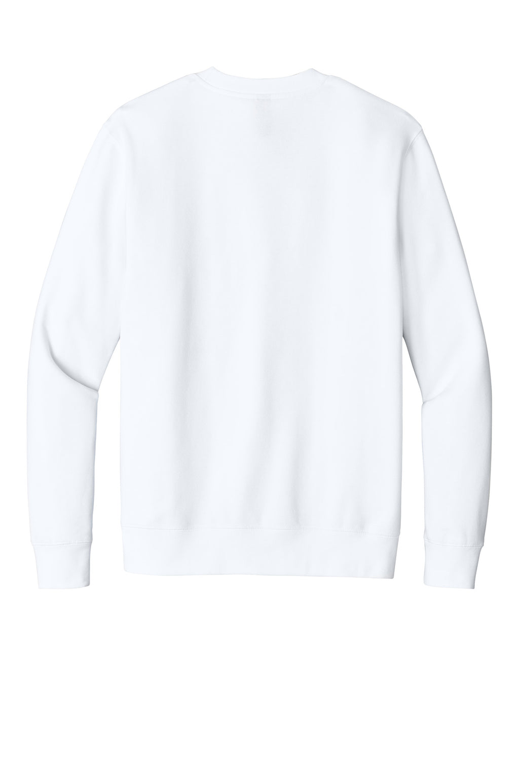 Rear View of White District V.I.T. Fleece Crew DT6104