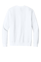 Rear View of White District V.I.T. Fleece Crew DT6104