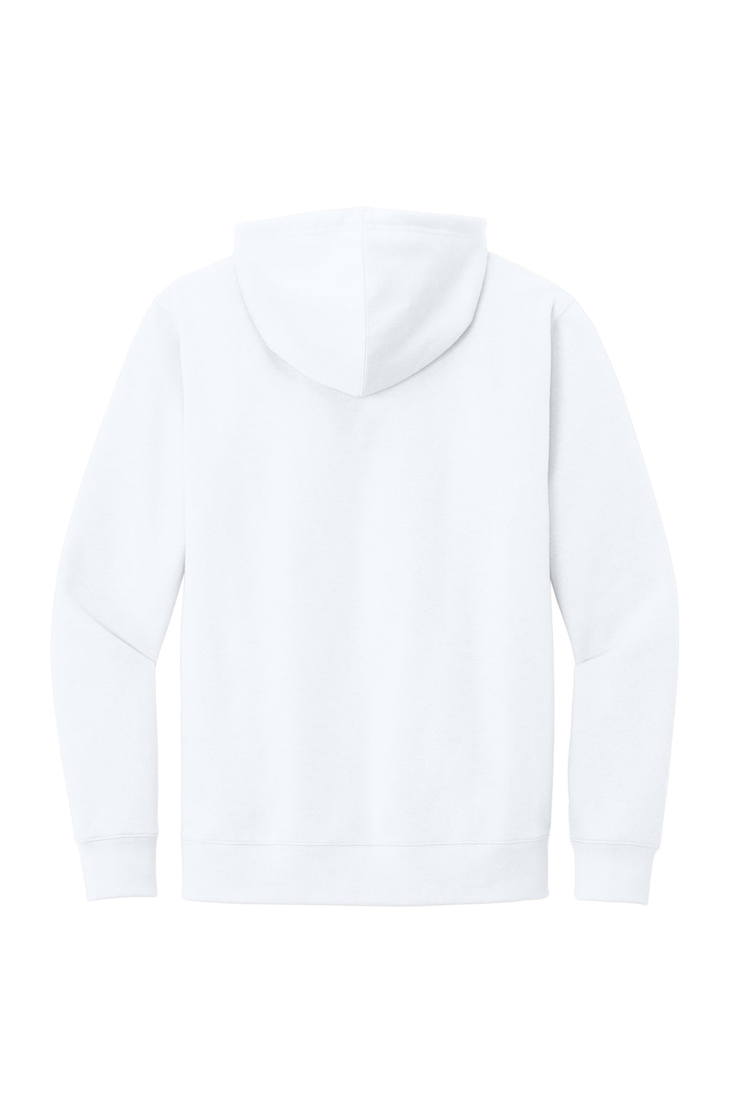 Rear View of White District V.I.T. Fleece Hoodie DT6100