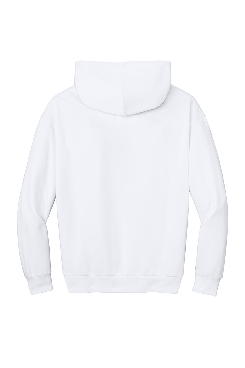 Rear View of White District V.I.T. Heavyweight Fleece Hoodie DT6150