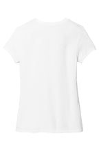 Rear View of White District Women's Perfect Tri Tee. DM130L