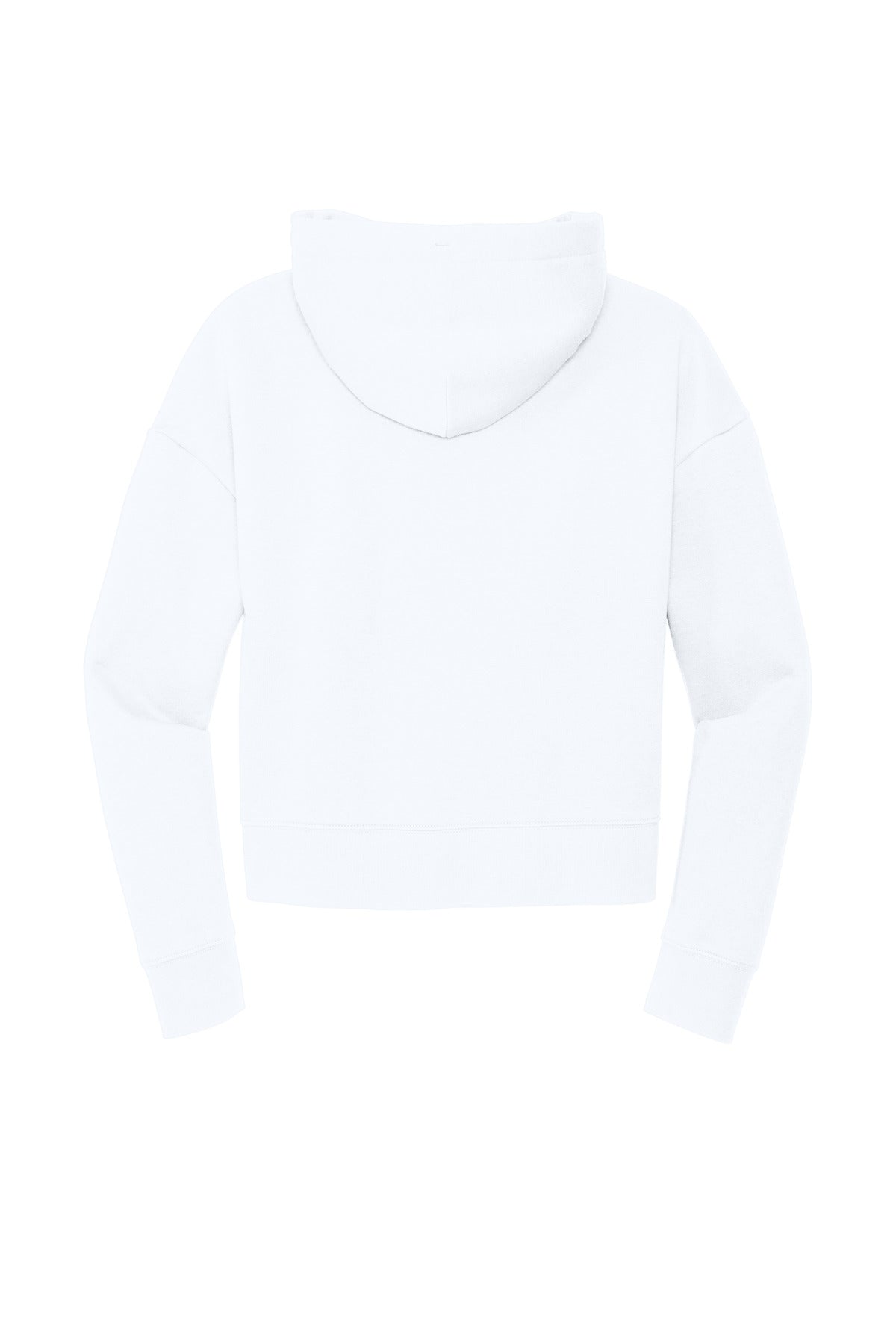 Rear View of White District Women's V.I.T. Fleece Hoodie DT6101