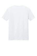 Rear View of White Gildan Softstyle T-Shirt. 64000