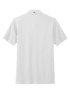 Rear View of White Mercer+Mettle Stretch Heavyweight Pique Polo MM1000