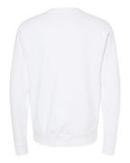 Rear View of White Midweight Crewneck Sweatshirt - SS3000