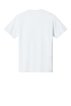 Rear View of White Port & Co Core Cotton Tee. PC54