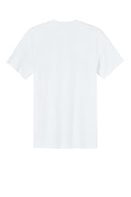 Rear View of White Port & Co Easy Cotton Tee PC43