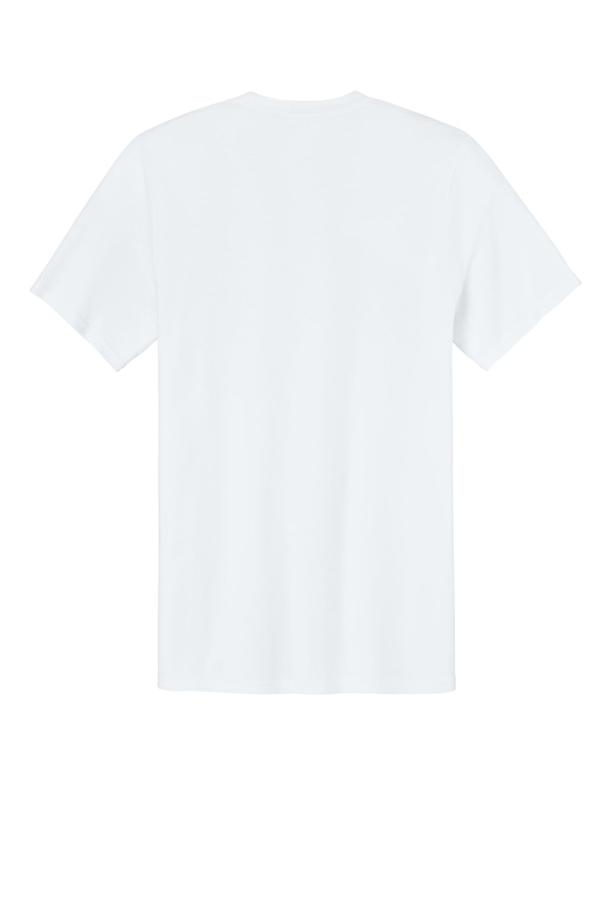 Rear View of White Port & Co Easy Cotton Tee PC43