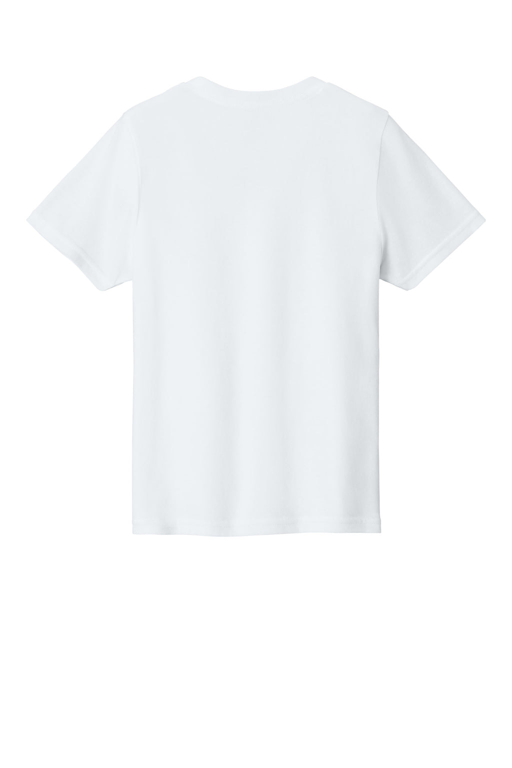 Rear View of White Port & Co Youth Easy Cotton Tee PC43Y