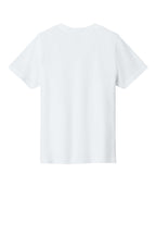 Rear View of White Port & Co Youth Easy Cotton Tee PC43Y