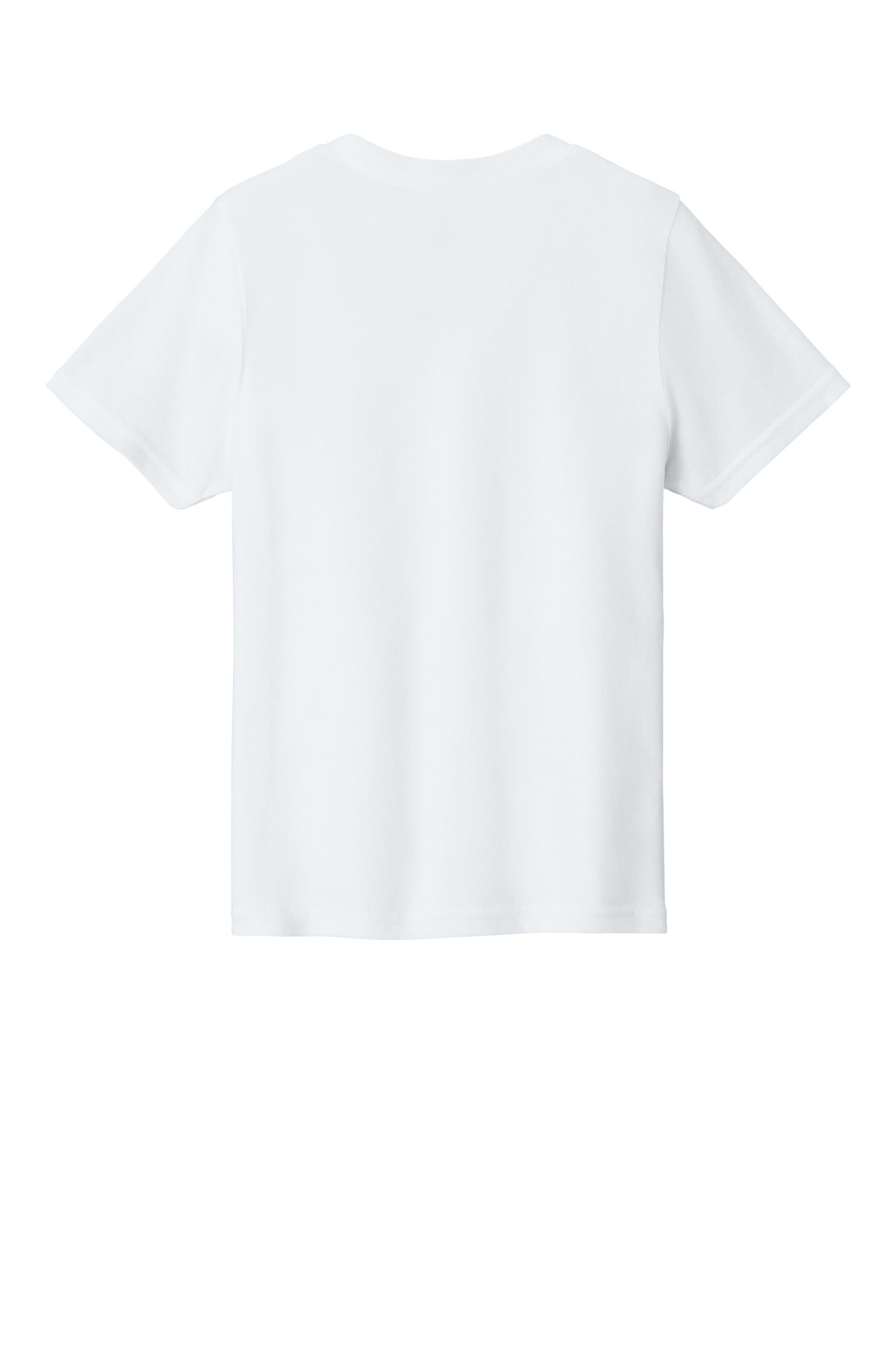 Rear View of White Port & Co Youth Easy Cotton Tee PC43Y