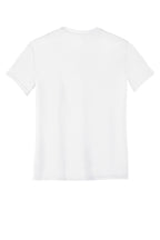 Rear View of White Port & Co Youth Performance Tee. PC380Y