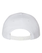 Rear View of White Pro Twill Snapback Cap - 212