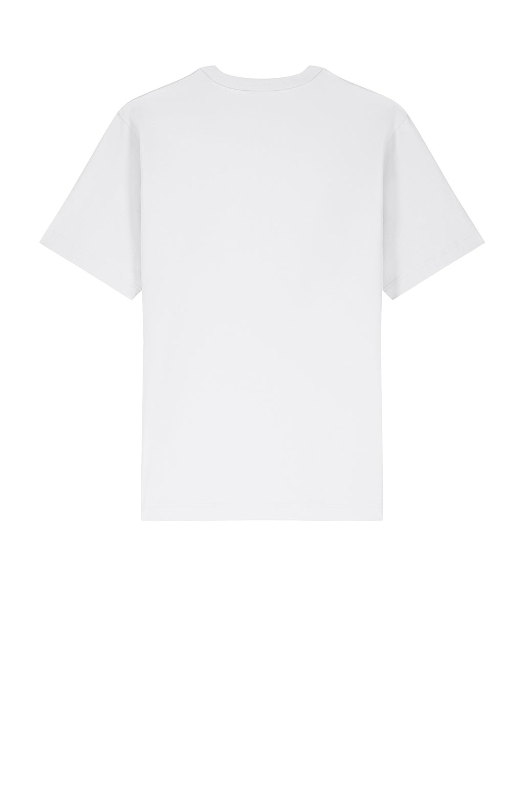 Rear View of White Stanley/Stella Unisex Freestyler Heavyweight Tee SXU018