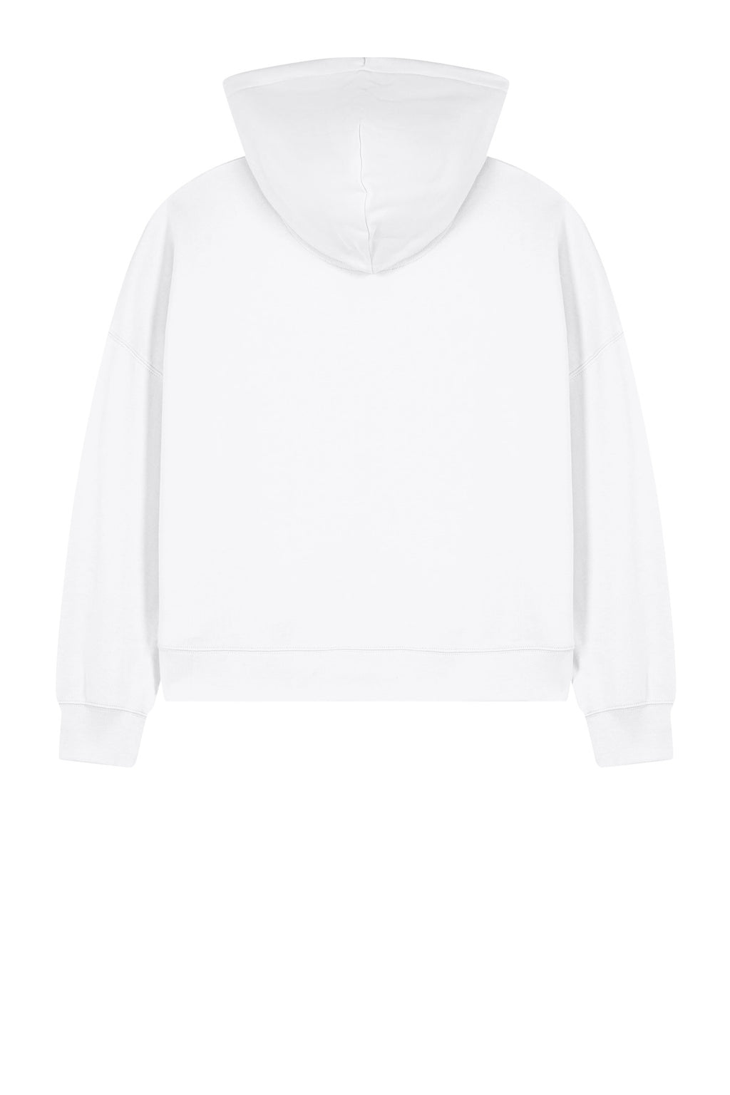 Rear View of White Stanley/Stella Women's Stella Ida Full-Zip Hooded Sweatshirt SXW037