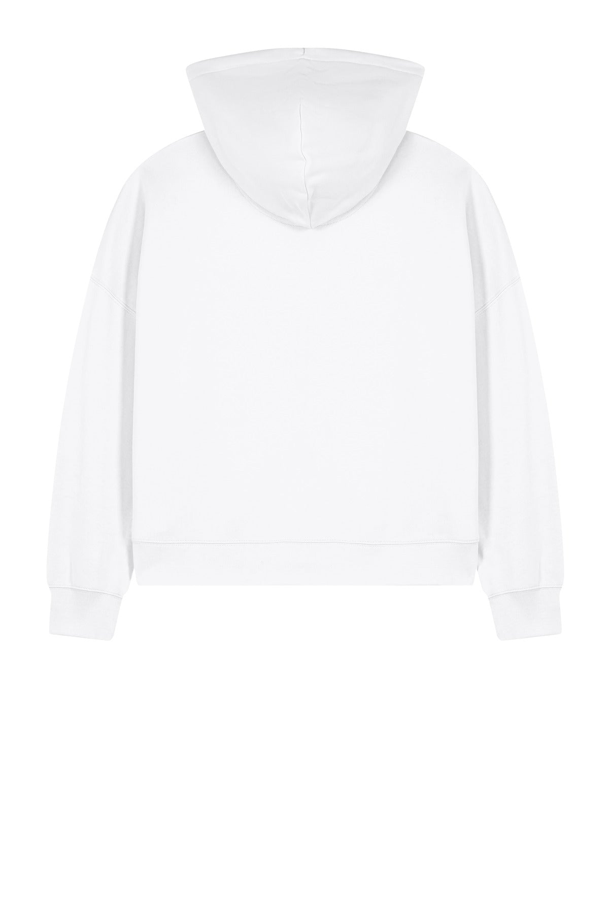 Rear View of White Stanley/Stella Women's Stella Ida Full-Zip Hooded Sweatshirt SXW037